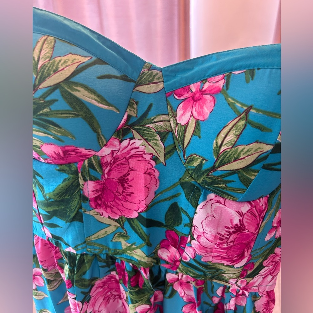 Floral dress.